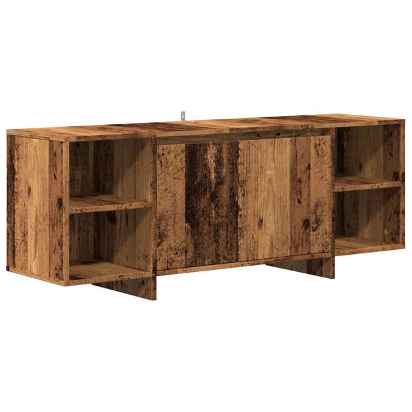 Mueble de TV madera de ingeniería envejecida 130x35x50 cm M 2