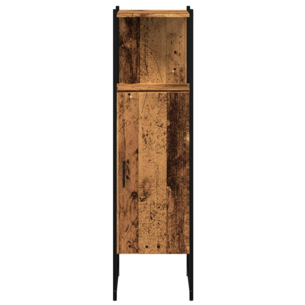 Armario de baño madera de ingeniería envejecida 33x33x120.5 cm M 4