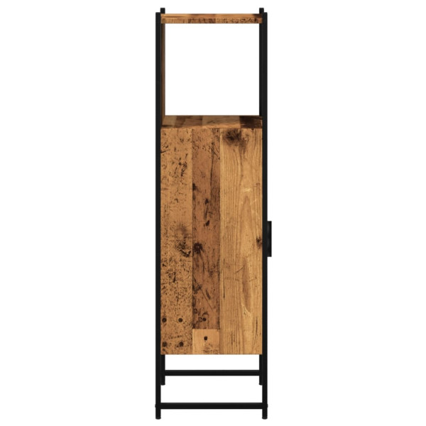 Armario de baño madera de ingeniería envejecida 33x33x120.5 cm M 5