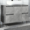 Mueble de baño madera de ingeniería gris hormigón 80x33x60 cm 1