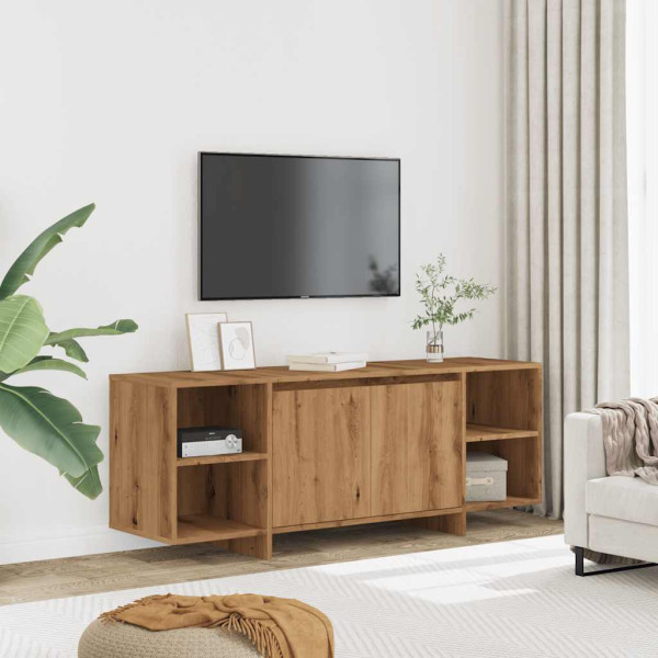 Mueble de TV madera de ingeniería roble artisan 130x35x50 cm M 3