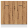 Armario bajo fregadero madera roble artisan 80x46x81.5 cm 5