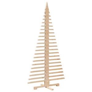 Árbol de Navidad de madera de adorno madera maciza pino 180 cm H