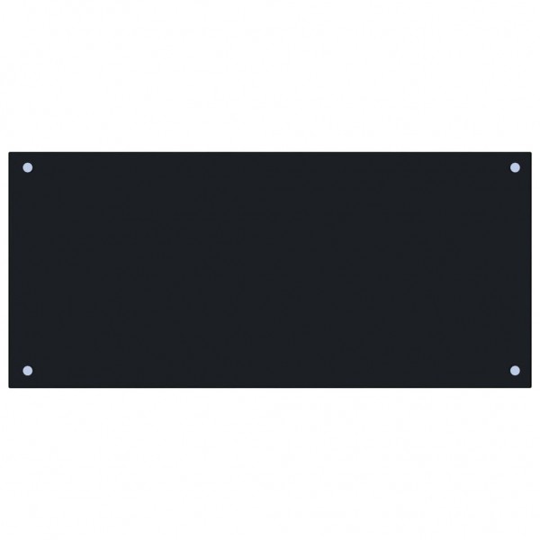 Protección salpicaduras cocina vidrio templado negro 90x40 cm M 3