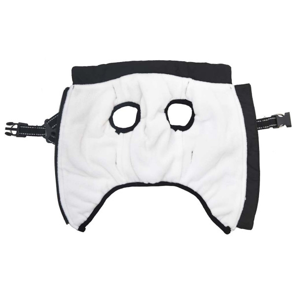 Abrigo para perro con arnés impermeable reflectante M negro M 3