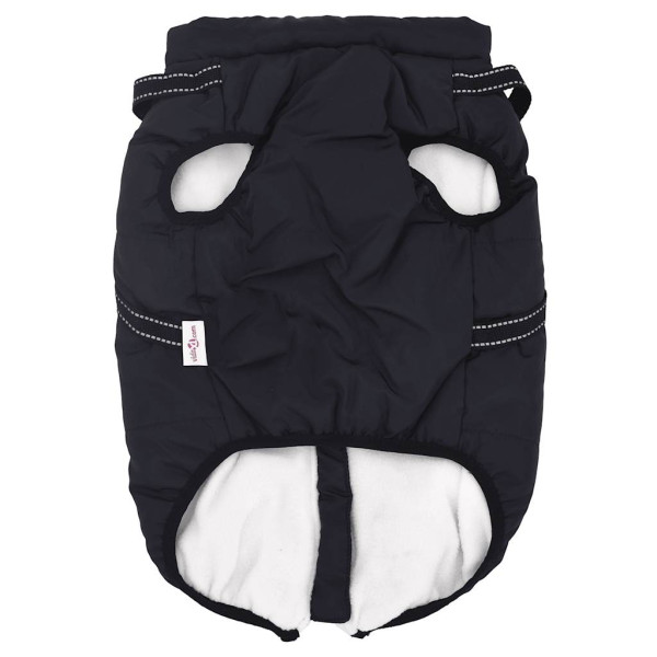 Abrigo perro con arnés impermeable reflectante 5XL azul marino M 5