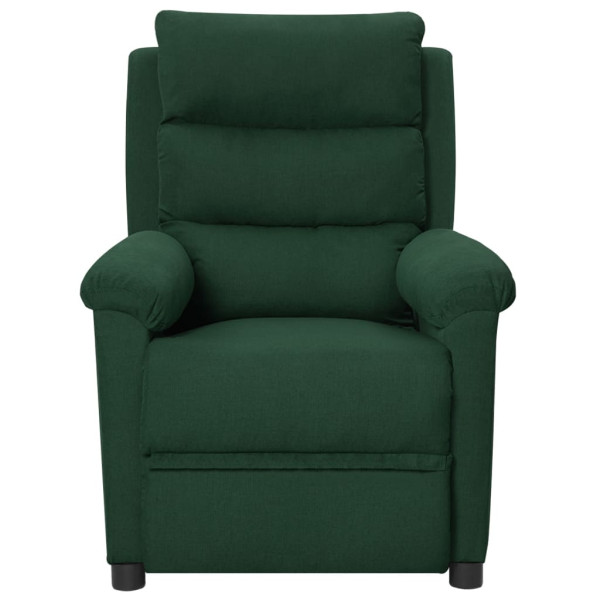 Sillón reclinable eléctrico tela verde oscuro M 3