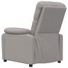 Sillón reclinable de tela gris taupe 5