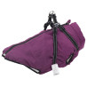 Abrigo para perro con arnés impermeable reflectante 3XL morado 1