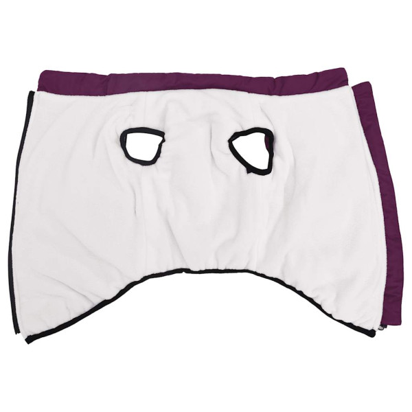 Abrigo para perro con arnés impermeable reflectante 3XL morado M 3