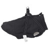 Abrigo para perro con arnés impermeable reflectante 3XL negro 4