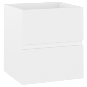 Armario para lavabo madera contrachapada blanco 41x38.5x45 cm H