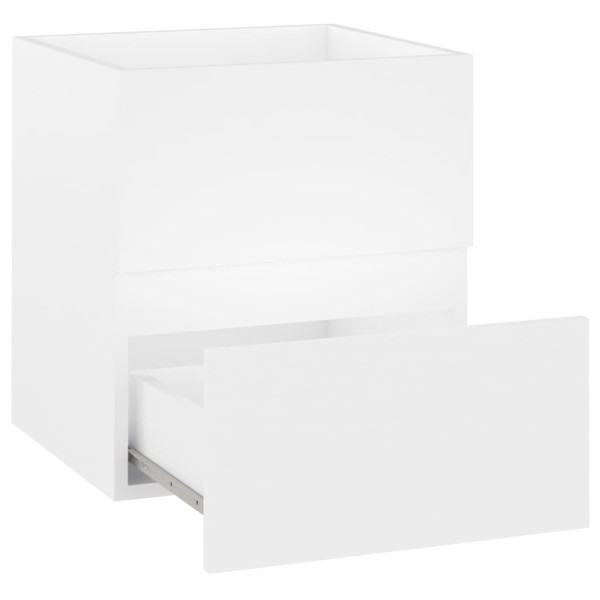 Armario para lavabo madera contrachapada blanco 41x38.5x45 cm M 4