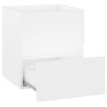 Armario para lavabo madera contrachapada blanco 41x38.5x45 cm 4