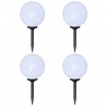 Candeeiros de exterior 4 pcs LED 30 cm com estacas de enterrar 1