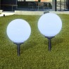 Candeeiros de exterior 4 pcs LED 30 cm com estacas de enterrar 2