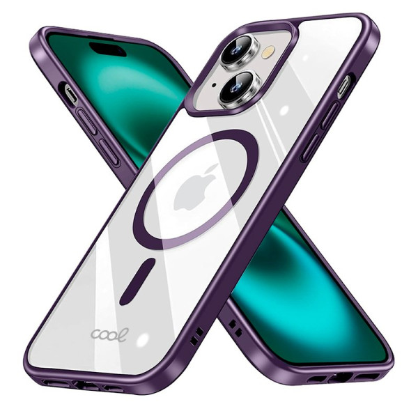 Carcaça COOL para iPhone 16 Mais magnético Borde Violeta M 2