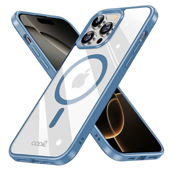 Carcasa COOL para iPhone 16 Pro Magnética Borde Celeste M 2