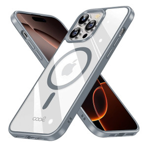 Carcaça COOL para iPhone 16 Pro Max Magnética Borde Plata H
