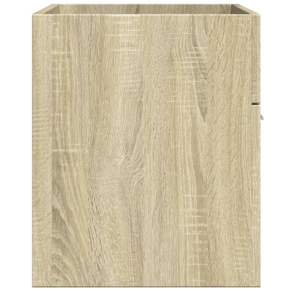 Mueble de lavabo de baño madera roble Sonoma 90x38.5x46 cm M 5