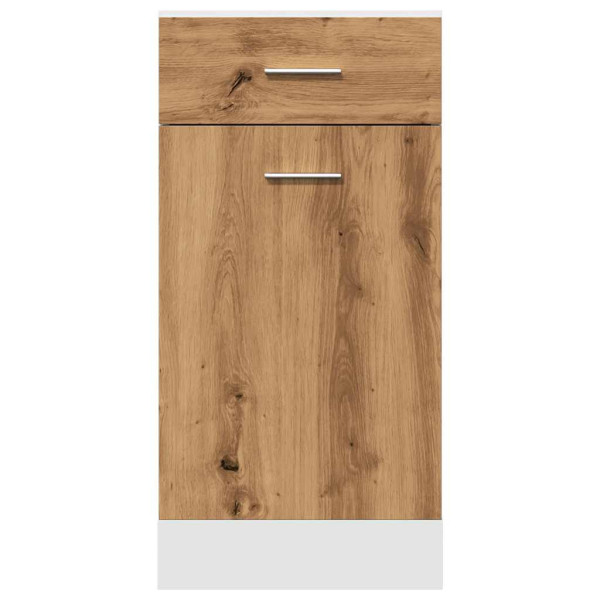 Armario inferior cajón madera roble artisan 40x46x81.5 cm M 4