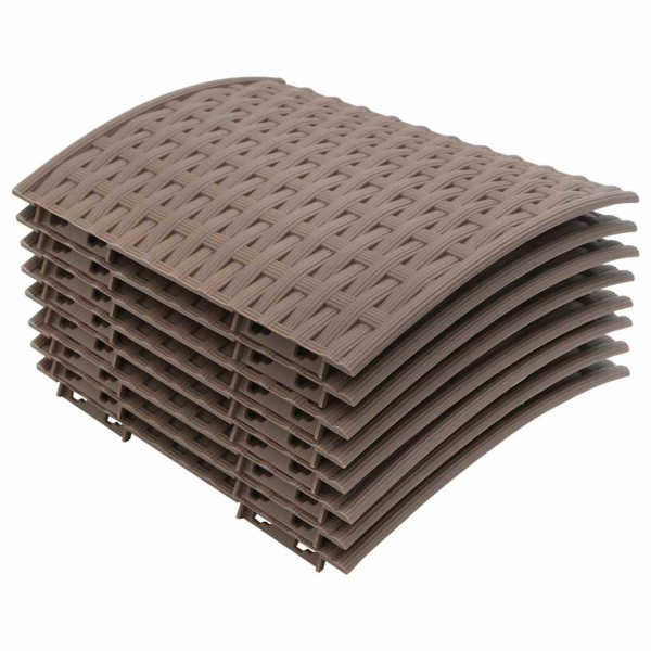 Falda del árbol de Navidad plástico marrón Ø65x23 cm M 3