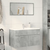 Mueble de lavabo madera ingeniería gris hormigón 90x38.5x46 cm 3