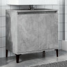 Armario de lavabo madera contrachapada gris hormigón 58x33x60cm 1
