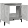 Armario de lavabo madera contrachapada gris hormigón 58x33x60cm 5
