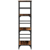 Estantería madera ingeniería madera envejecida 50x33x117.5 cm 5