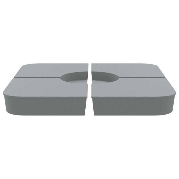 4 pcs conj. base para guarda-sol de suporte cruzado 100 kg PP M 3