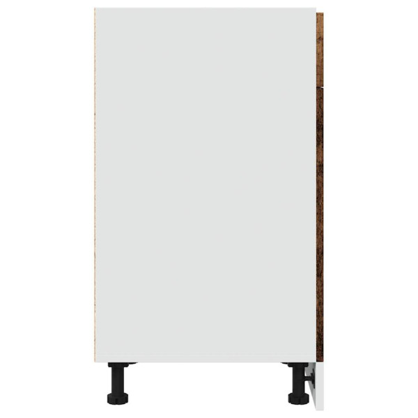 Armario inferior cajón cocina madera envejecida 40x46x81.5cm M 5