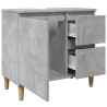 Mueble de lavabo madera ingeniería gris hormigón 65x33x60 cm 5
