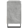 Mueble de lavabo madera ingeniería gris hormigón 65x33x60 cm 5