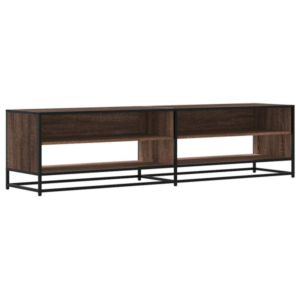 Mueble de TV madera de ingeniería marrón roble 180.5x40x46 cm M 2