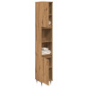 Armario de baño madera contrachapada roble artisan 30x30x190 cm 3