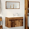 Mueble de lavabo madera ingeniería envejecida 90x38.5x46 cm 3