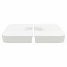 4 pcs conj. base para guarda-sol de suporte cruzado 100 kg PP 3