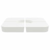 4 pcs conj. base para guarda-sol de suporte cruzado 100 kg PP 4