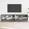 Mueble de TV madera de ingeniería gris Sonoma 180.5x40x46 cm 3