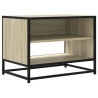 Mueble TV metal y madera ingeniería roble Sonoma 61x40x46 cm 2