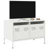 Mueble para TV acero laminado en frío blanco 68x39x43.5 cm 1