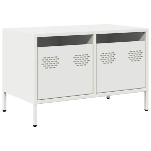 Mueble para TV acero laminado en frío blanco 68x39x43.5 cm H