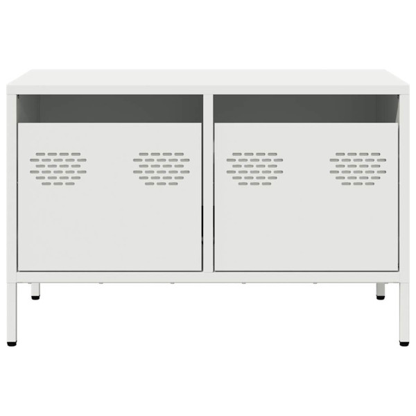 Mueble para TV acero laminado en frío blanco 68x39x43.5 cm M 4