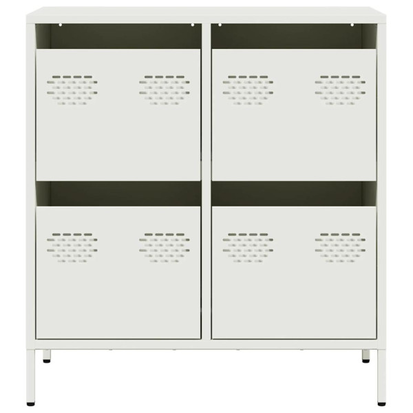 Aparador de acero laminado en frío blanco 68x39x73.5 cm M 5