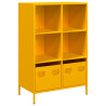 Aparador acero amarillo mostaza 68x39x103.5 cm 2
