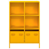 Aparador acero amarillo mostaza 68x39x103.5 cm 5