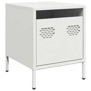 Mesa de cabeceira 35x39x43.5 cm aço branco H