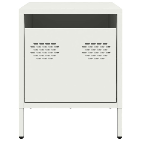 Mesa de cabeceira 35x39x43.5 cm aço branco M 5