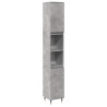 Set muebles de baño 2 piezas madera contrachapada gris hormigón 4